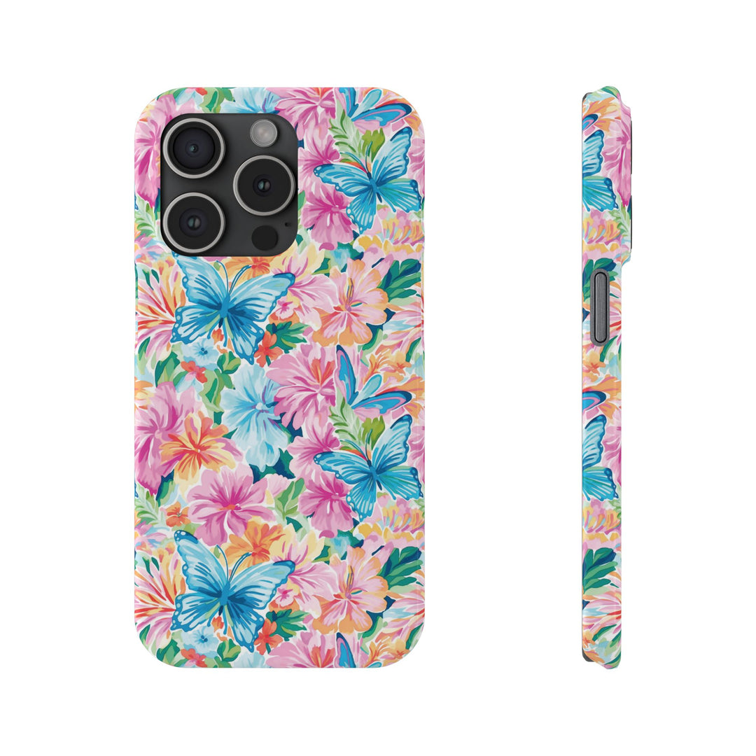 Slim Butterflies Flowers Gift for Her Cute Phone Cases for Iphone 16 Pro Max | iPhone 15 Case | iPhone 15 Pro Max Case, Iphone 14, 13, 12, 11, 10, 8, 7 - Studio40ParkLane