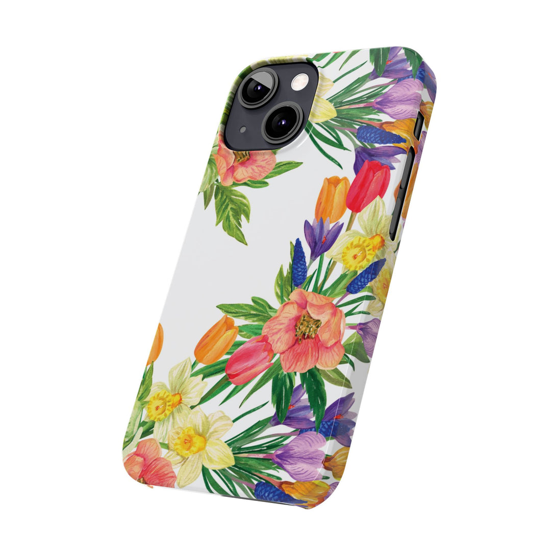 Slim Spring Flowers Gift for Her Cute Phone Cases for Iphone 16 Pro Max | iPhone 15 Case | iPhone 15 Pro Max Case, Iphone 14, 13, 12, 11, 10, 8, 7 - Studio40ParkLane