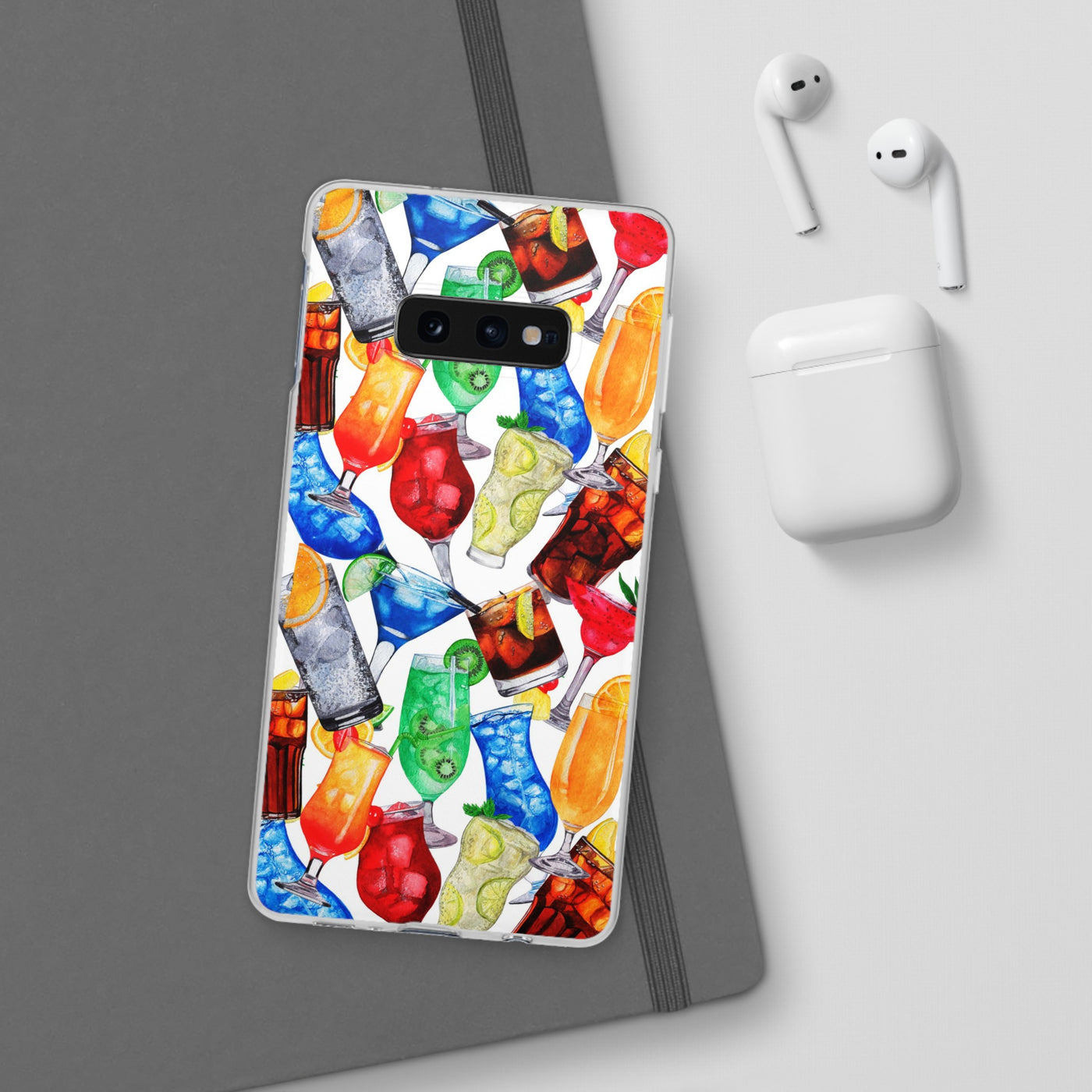 Cute Flexi Phone Cases, For Iphones and Samsung Galaxy Phones, Tropical Summer Fruit Cocktails, Galaxy S23 Phone Case, Samsung S22 Case, Samsung S21, Iphone 15, Iphone 14, Iphone 13