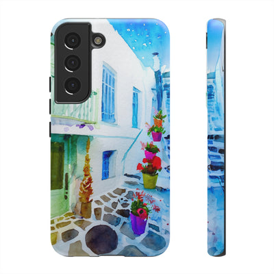 Impact Resistant, Greece House, Cute Phone Cases for Samsung S24, S23, S22, S21, IPhone 15 pro Iphone 14 pro Iphone 13 IPhone 12 Iphone 11