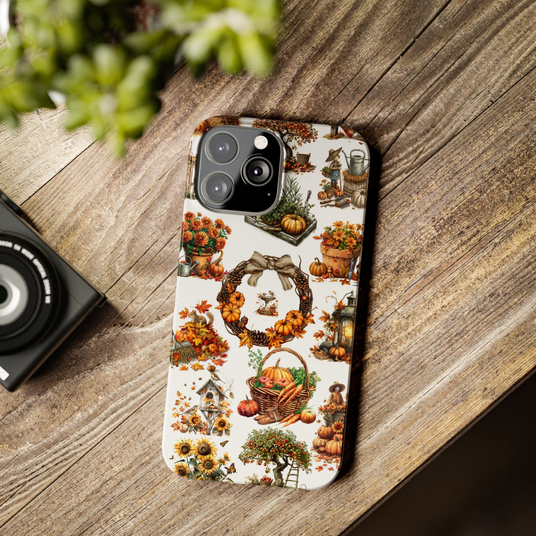 Slim Fall Leaves Collage Cute Phone Cases for Iphone | iPhone 15 Case | iPhone 15 Pro Max Case, Iphone 14, Iphone 14 Pro Max, Iphone 13, 12 - Studio40ParkLane