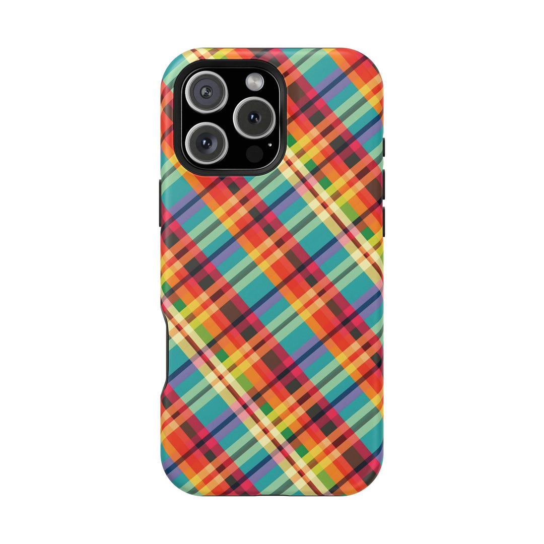 Checkered Plaid Magsafe Gift for Her Cute Phone Case for Iphone, | iPhone 16 | iPhone 15 Pro Max, Iphone 14 Pro Max, 13 12 11 10 9 8 7 - Studio40ParkLane