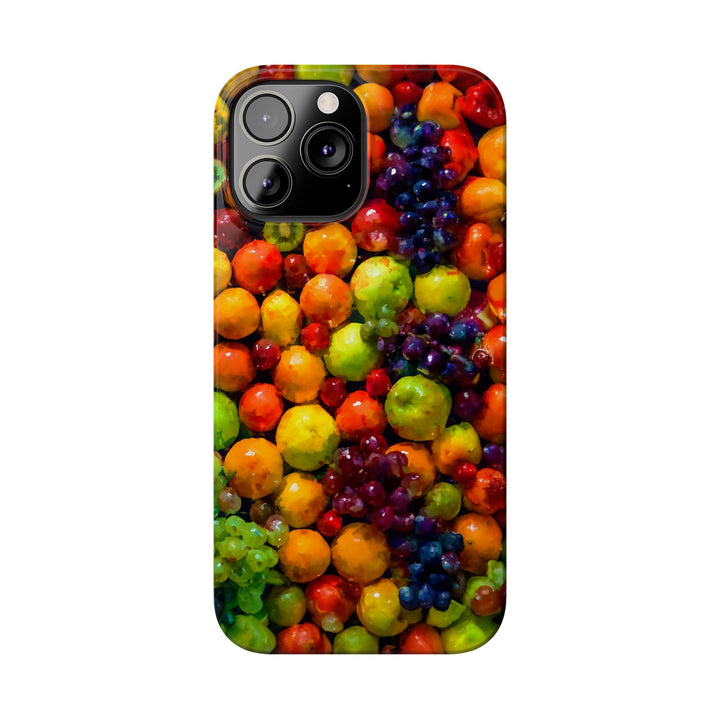 Slim Cute Phone Cases for Iphone | iPhone 15 Case | iPhone 15 Pro Max Case, Iphone 14, Iphone 14 Pro Max, Iphone 13, Summer Assorted Fruits - Studio40ParkLane