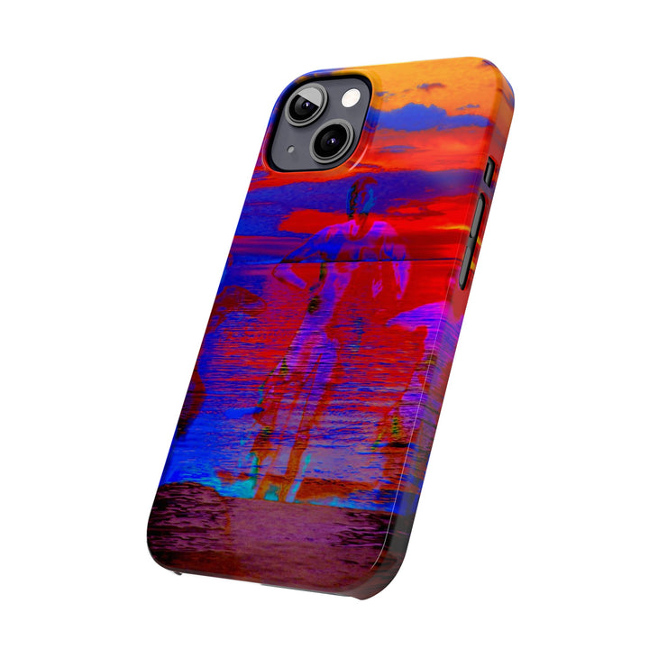 Slim Cute Phone Cases for Iphone | iPhone 15 Case | iPhone 15 Pro Max, Iphone 14 Case, Iphone 14 Pro Max, Iphone 13, Red Blue Sunset - Studio40ParkLane