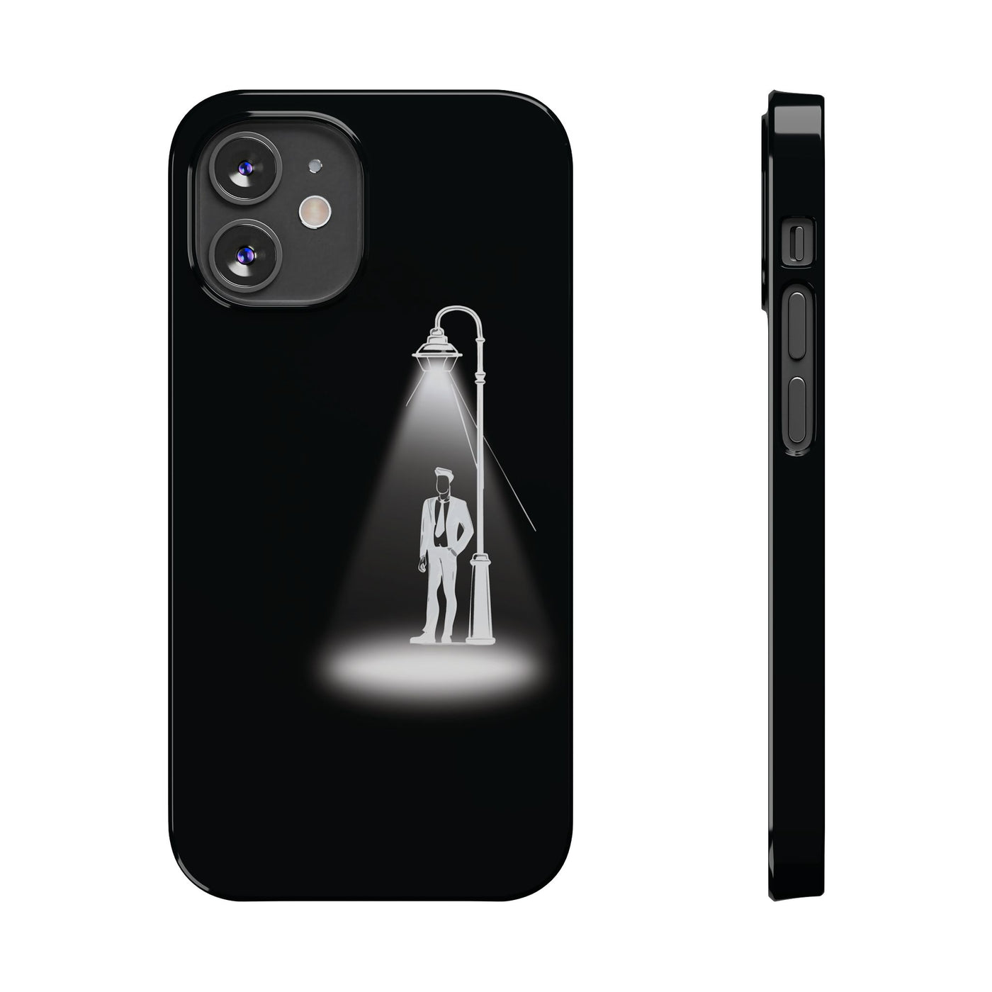 Slim Mystery Man Spotlight Gift for Her Cute Phone Cases for Iphone 16 Pro Max | iPhone 15 Case | iPhone 15 Pro Max Case, Iphone 14, 13, 12, 11, 10, 8, 7