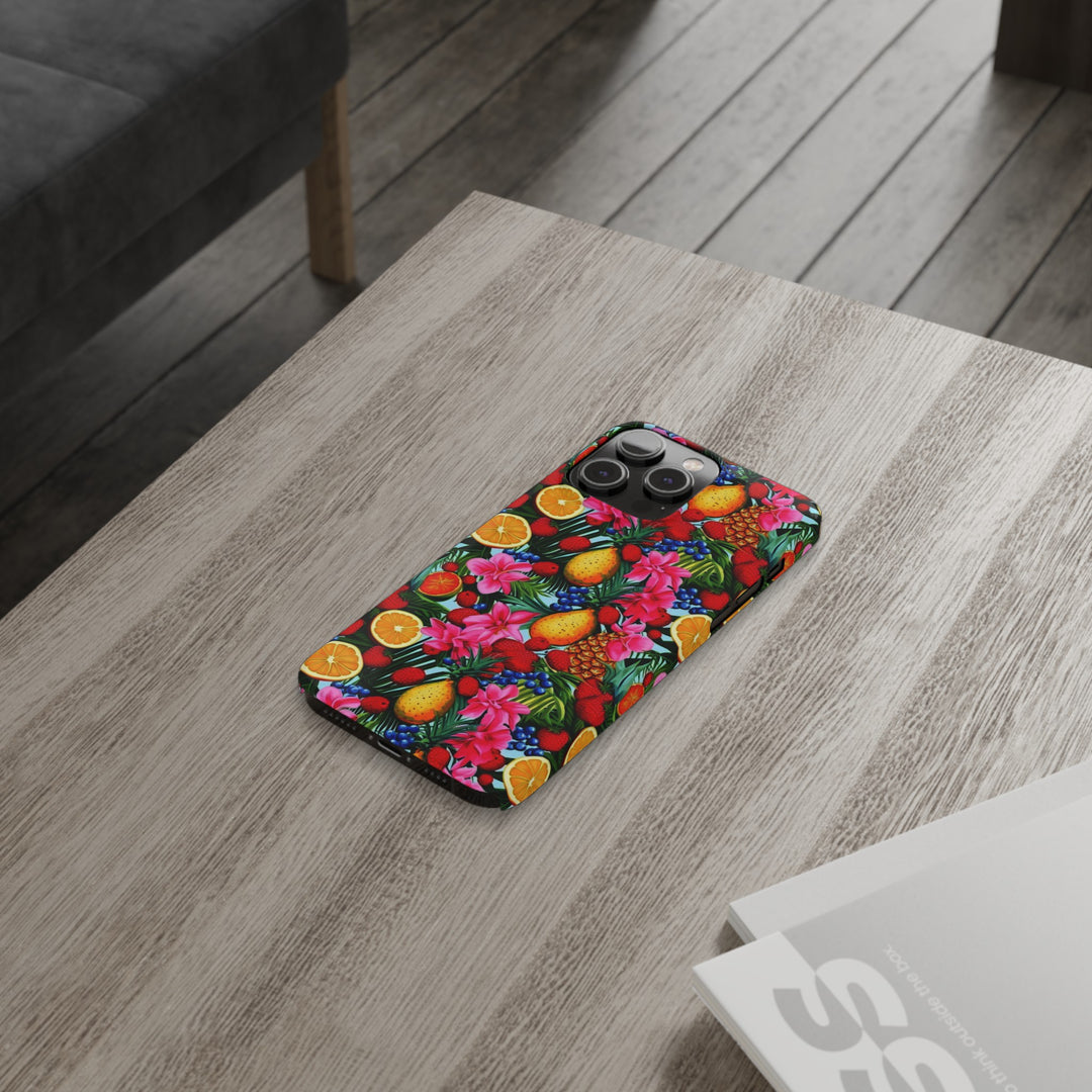 Slim Cute Phone Cases for Iphone - | iPhone 15 Case | iPhone 15 Pro Max Case, Iphone 14 Case, Iphone 14 Pro Max, Iphone 13, Summer Mixed Fruit - Studio40ParkLane