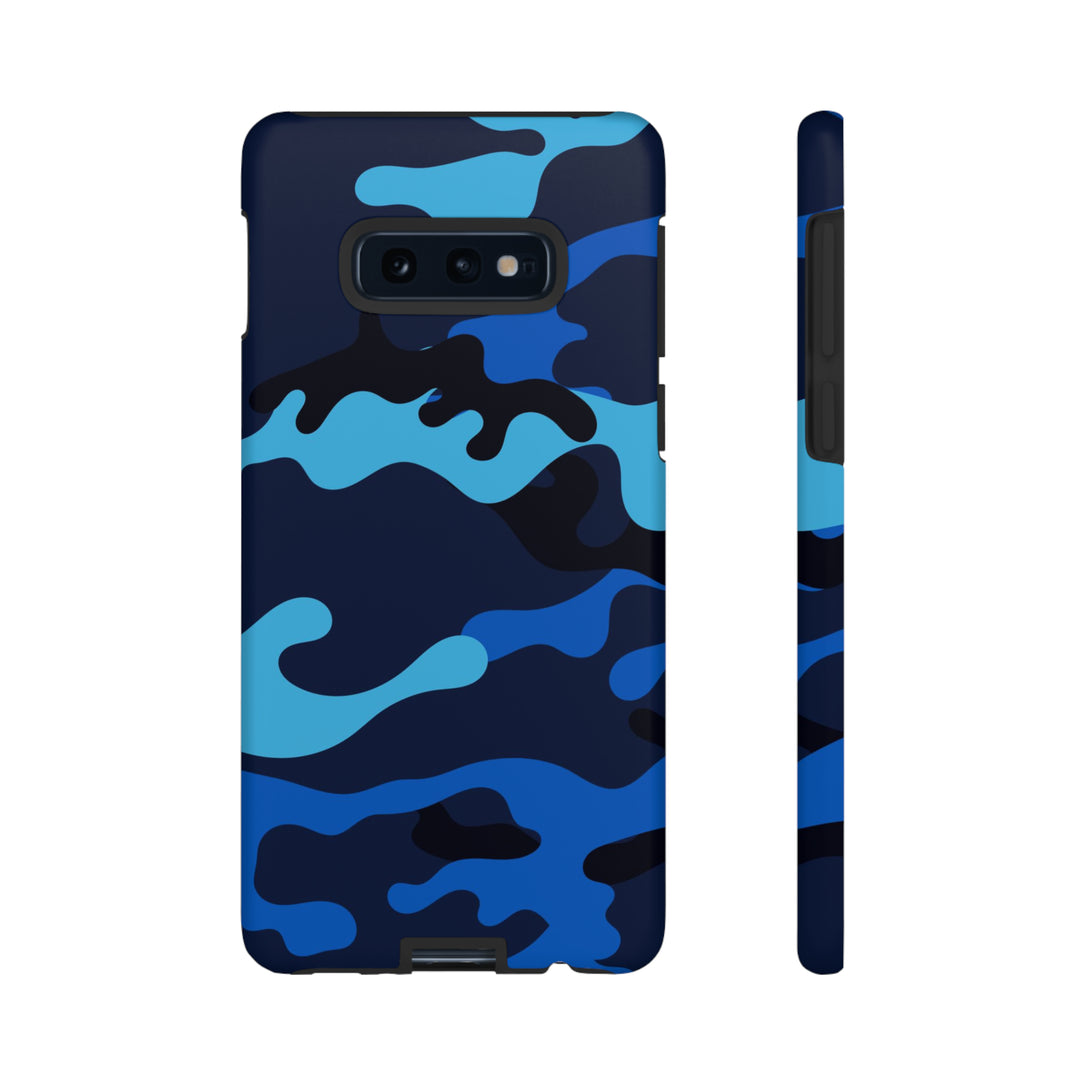 Cute Samsung Phone Case | Aesthetic Samsung Phone Case | Galaxy S23, S22, S21, S20 | Blue Camouflage, Protective Phone Case - Studio40ParkLane