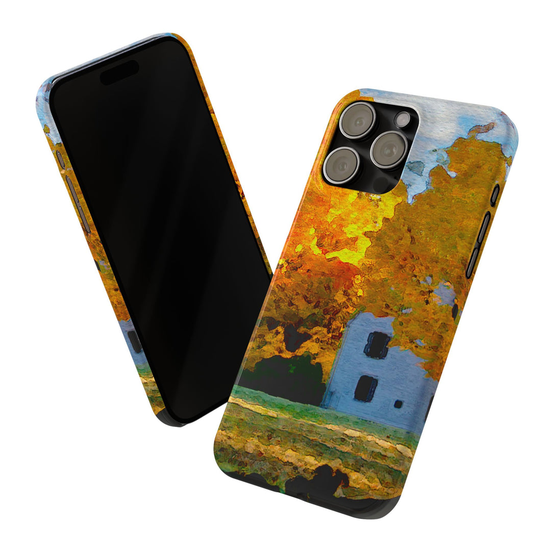 Slim Cute Phone Cases for Iphone - | iPhone 15 Case | iPhone 15 Pro Max Case, Iphone 14 Case, Iphone 14 Pro Max, Iphone 13, New England Fall Leaves - Studio40ParkLane