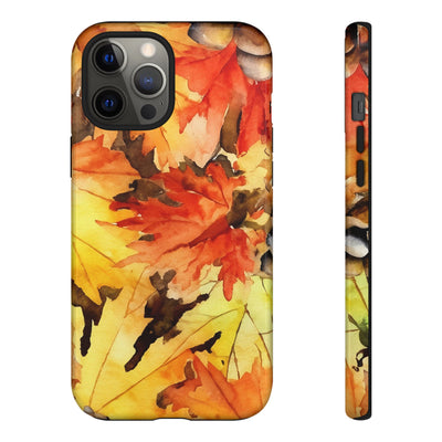 Impact Resistant, Fall Leaves, Cute Phone Cases for Samsung S24, S23, S22, S21, IPhone 15 pro Iphone 14 pro Iphone 13 IPhone 12 Iphone 11