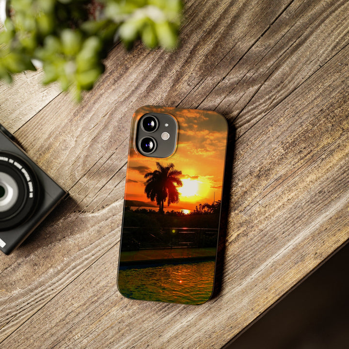 Slim Cute Phone Cases for Iphone - | iPhone 15 Case | iPhone 15 Pro Max Case, Iphone 14 Case, Iphone 14 Pro Max, Iphone 13, Summer Jamaica Sunset - Studio40ParkLane