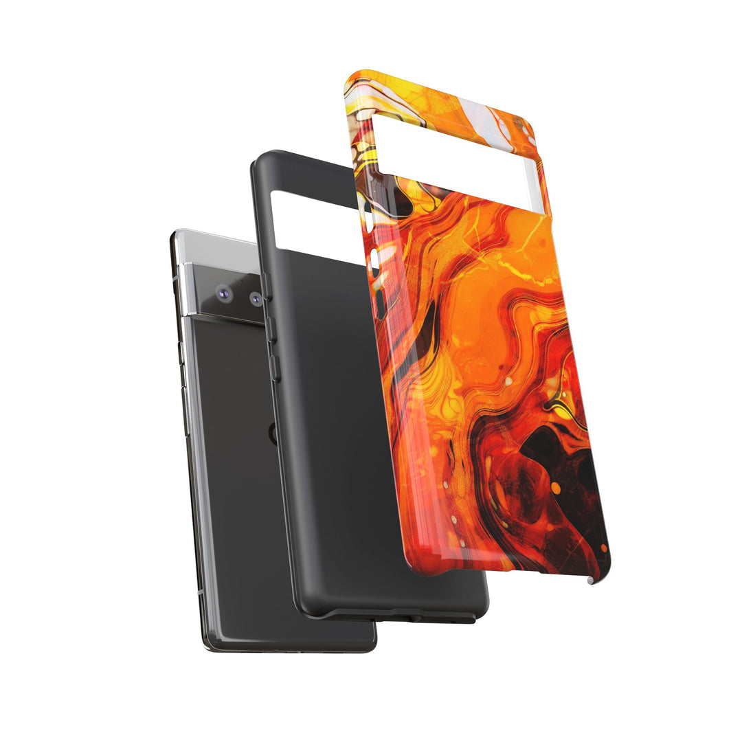 Impact Resistant, Fall Colors Marble, Cute Phone Cases for Samsung S24, S23, S22, S21, IPhone 15 pro Iphone 14 pro Iphone 13 IPhone 12 Iphone 11 - Studio40ParkLane