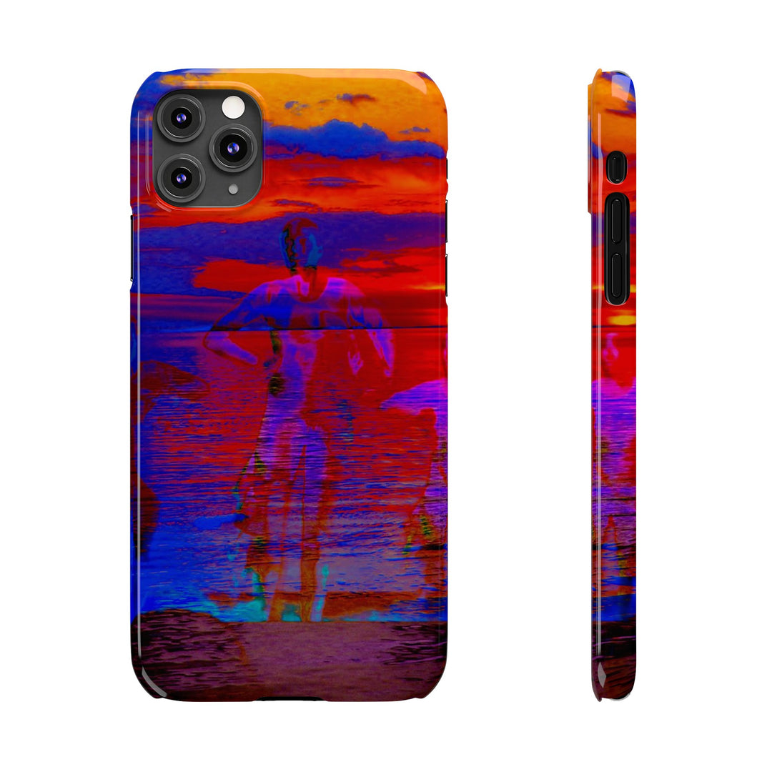 Slim Cute Phone Cases for Iphone | iPhone 15 Case | iPhone 15 Pro Max, Iphone 14 Case, Iphone 14 Pro Max, Iphone 13, Red Blue Sunset - Studio40ParkLane