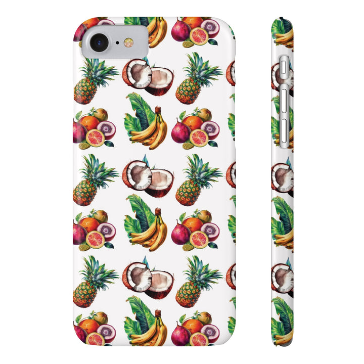 Slim Cute Phone Cases for Iphone - | iPhone 15 Case | iPhone 15 Pro Max Case, Iphone 14 Case, Iphone 14 Pro Max, Iphone 13, Tropical Summer Fruit - Studio40ParkLane