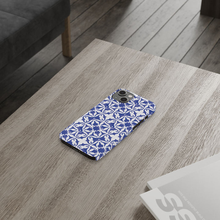 Slim Blue Mosaic Gift for Her Cute Phone Cases for Iphone 16 Case | iPhone 15 Case | iPhone 15 Pro Max Case, Iphone 14, Iphone 14 Pro Max, Iphone 13, 11,10,8,7 - Studio40ParkLane