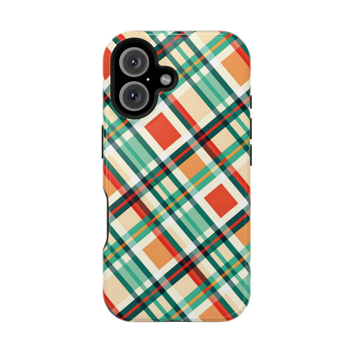 Checkered Plaid Magsafe Gift for Her Cute Phone Case for Iphone, | iPhone 16 | iPhone 15 Pro Max, Iphone 14 Pro Max, 13 12 11 10 9 8 7 - Studio40ParkLane