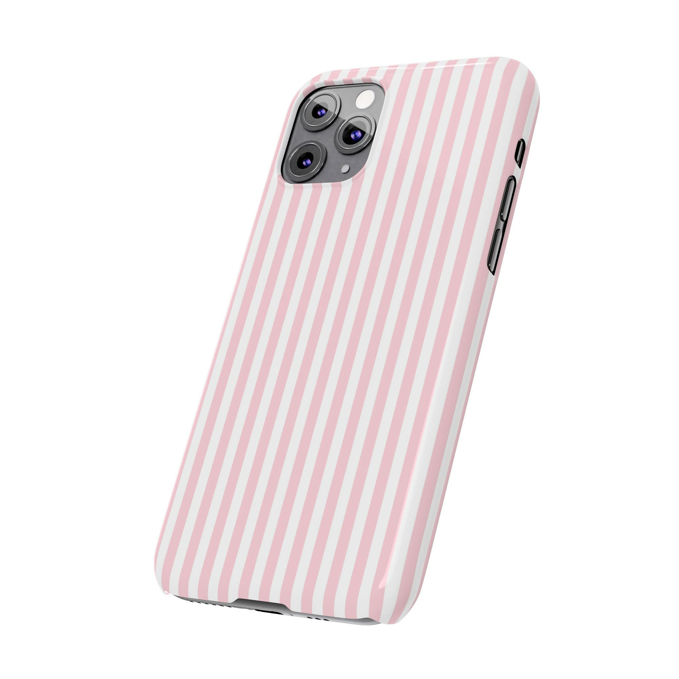 Slim Sweet Pink Striped Cute Phone Case for Iphone 16 - | iPhone 15 Pro Max Case | iPhone 14 Case Iphone 13 12 11 10 9 8 7 X XS Gift for Her