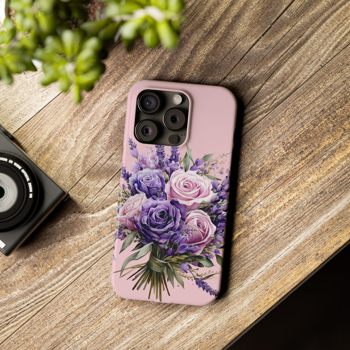 Slim Lavender Bouquet Flowers Cute Phone Cases for Iphone 16 Pro Max | iPhone 15 Case | iPhone 15 Pro Max Case, Iphone 14, Iphone 14 Pro Max, Iphone 13 12 11 8 7 - Studio40ParkLane