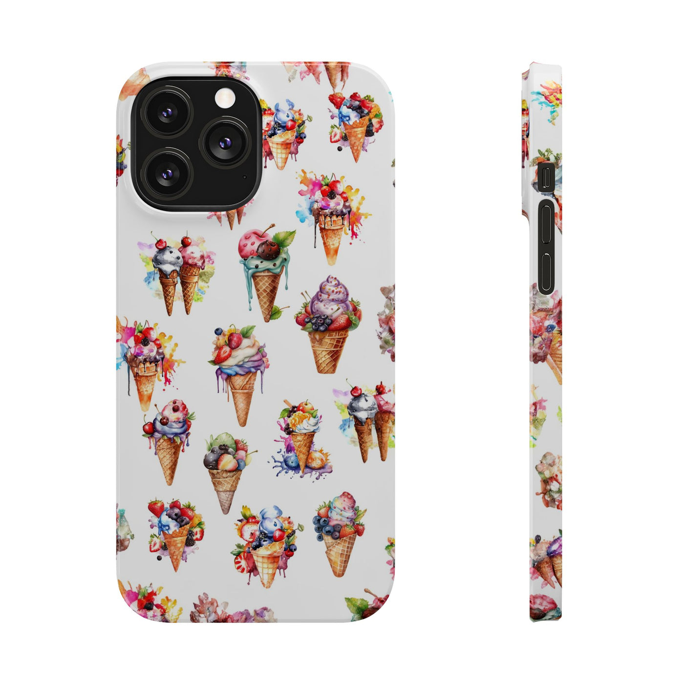 Summer Ice Cream Slim Cute Phone Cases for Iphone  | iPhone 15 Case | iPhone 15 Pro Max Case, Iphone 14, Iphone 14 Pro Max, Iphone 13