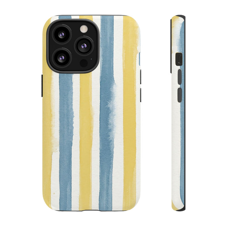Tough Cute Yellow Stripes Phone Case, for IPhone 17 Pro Max | Iphone 17 Air, Iphone 16, IPhone 15, 14 13 12, Samsung Galaxy S26, S25, S24, S23 - Studio40ParkLane