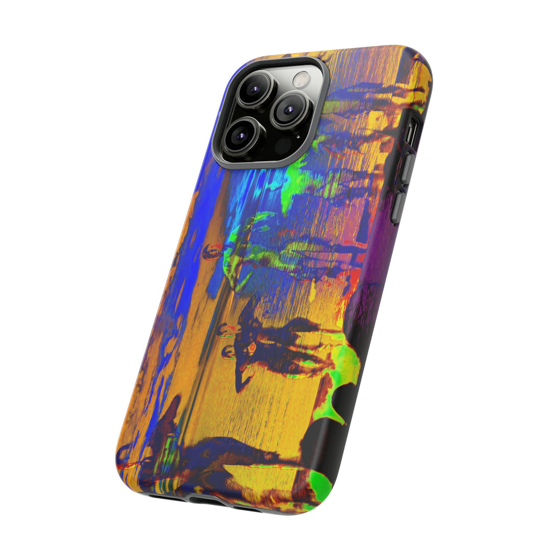 Cute IPhone Case | iPhone 15 Case | iPhone 15 Pro Max Case, Iphone 14 Case, Iphone 14 Pro Max Case IPhone Case for Art Lovers, Sunset Dance Blue Yellow - Studio40ParkLane