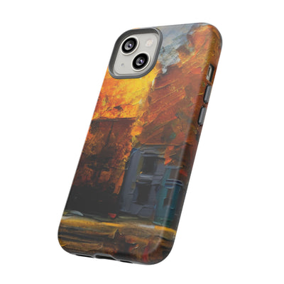 Impact Resistant, Fall Leaves Oil Painting, Cute Phone Cases for Samsung S24, S23, S22, S21, IPhone 15 pro Iphone 14 pro Iphone 13 IPhone 12 Iphone 11