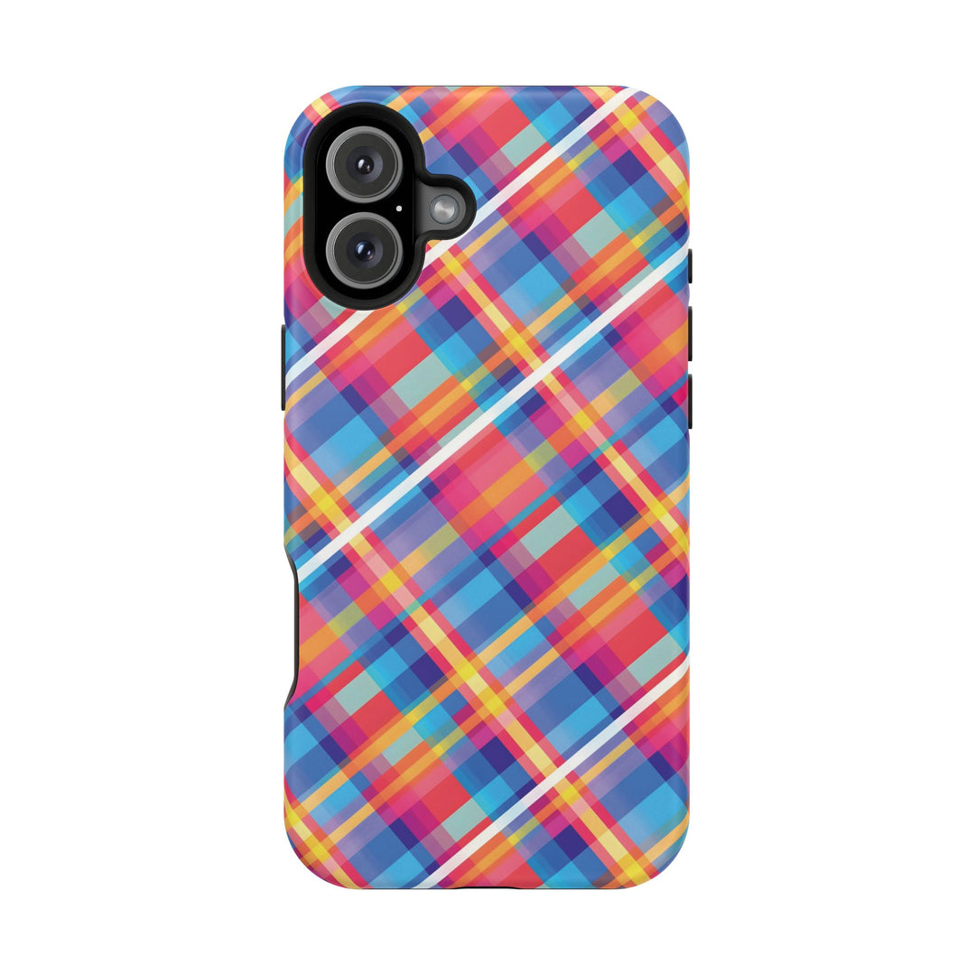 Checkered Plaid Magsafe Gift for Her Cute Phone Case for Iphone, | iPhone 16 | iPhone 15 Pro Max, Iphone 14 Pro Max, 13 12 11 10 9 8 7 - Studio40ParkLane