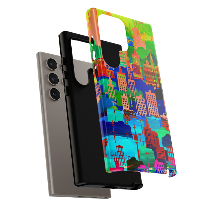 Cute Samsung Case | Cool Iphone Case | Summer City Skyline, Samsung S24, S23, S22, S21, IPhone 15 Case | Iphone 14 Case, Iphone 13 Case - Studio40ParkLane