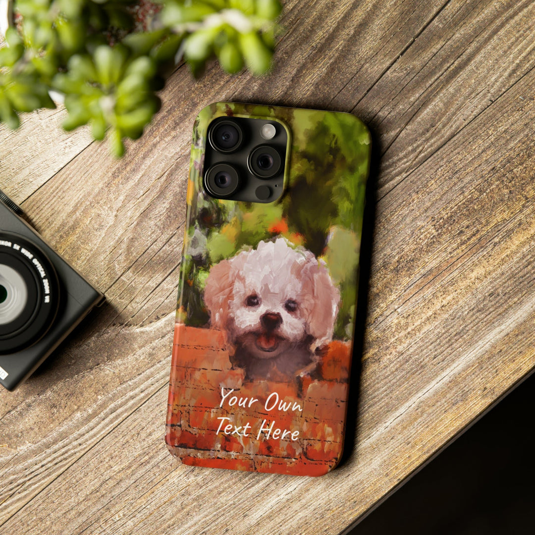 Slim Personalized Cute iPhone Cases - | iPhone 15 Case | iPhone 15 Pro Max Case, Iphone 14 Case, Iphone 14 Pro Max, Iphone 13, Bichon Frise Dog - Studio40ParkLane