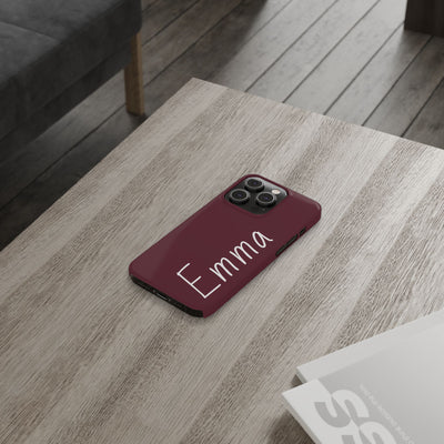 Personalized Initial Name Custom Slim Phone Cases for Iphone 16 Pro Max | iPhone 15 Case | iPhone 15 Pro Max Case, Iphone 14, 13, 12, 11, 10, 8, 7 - Studio40ParkLane