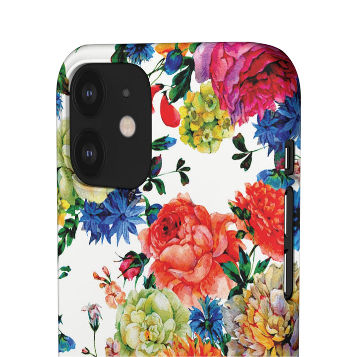 Sleek Snap Colorful Flowers Cute Phone Case for iPhone 16 15 14 13 12 11 X Xs Max Xr Pro Plus Samsung Galaxy S24 S23 S22 S21 S20 Note Ultra