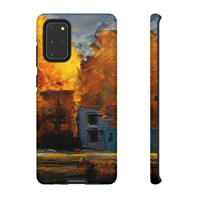 Impact Resistant, Fall Leaves Oil Painting, Cute Phone Cases for Samsung S24, S23, S22, S21, IPhone 15 pro Iphone 14 pro Iphone 13 IPhone 12 Iphone 11