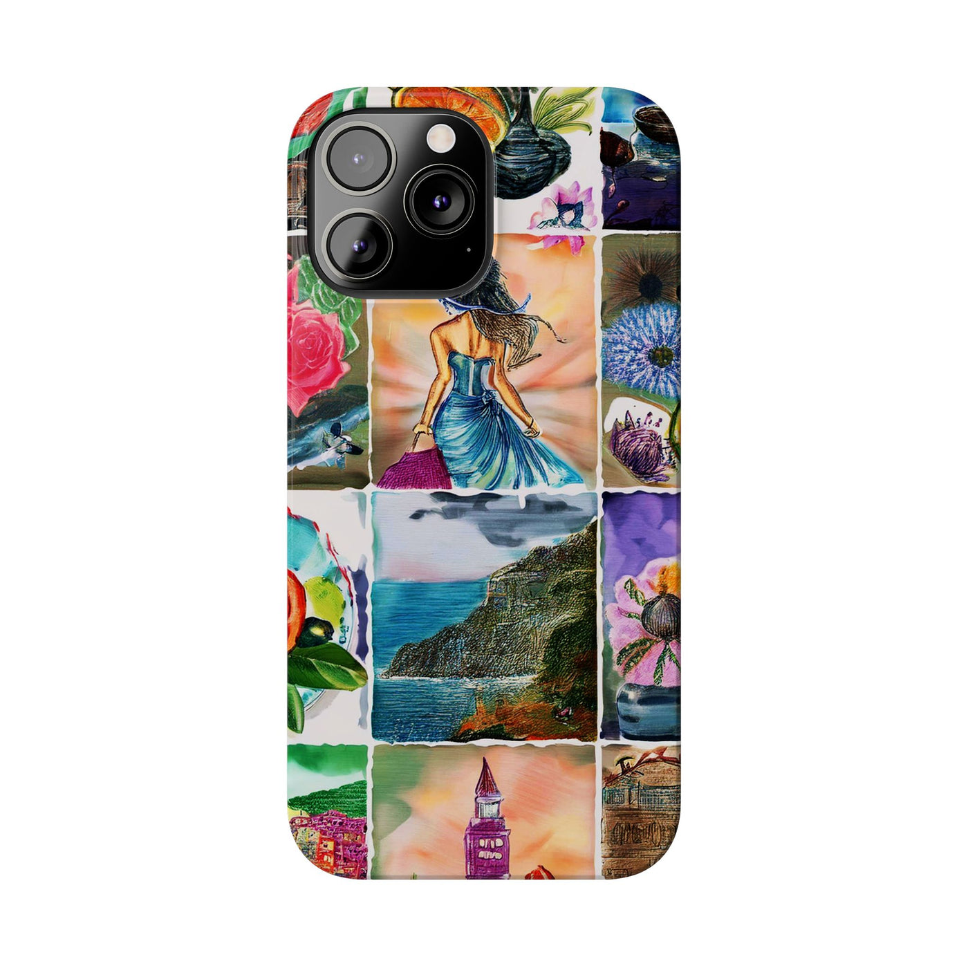 Travel Coquette Collage Slim Cute Phone Cases for Iphone  | iPhone 15 Case | iPhone 15 Pro Max Case, Iphone 14, Iphone 14 Pro Max, Iphone 13