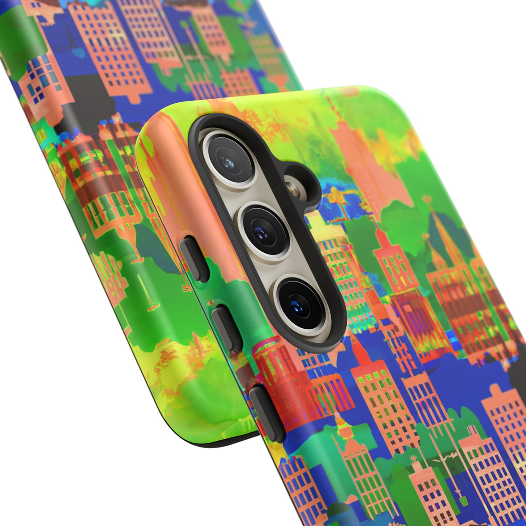 Cute Samsung Case | Cool Iphone Case | Summer City Skyline, Samsung S24, S23, S22, S21, IPhone 15 Case | Iphone 14 Case, Iphone 13 Case - Studio40ParkLane