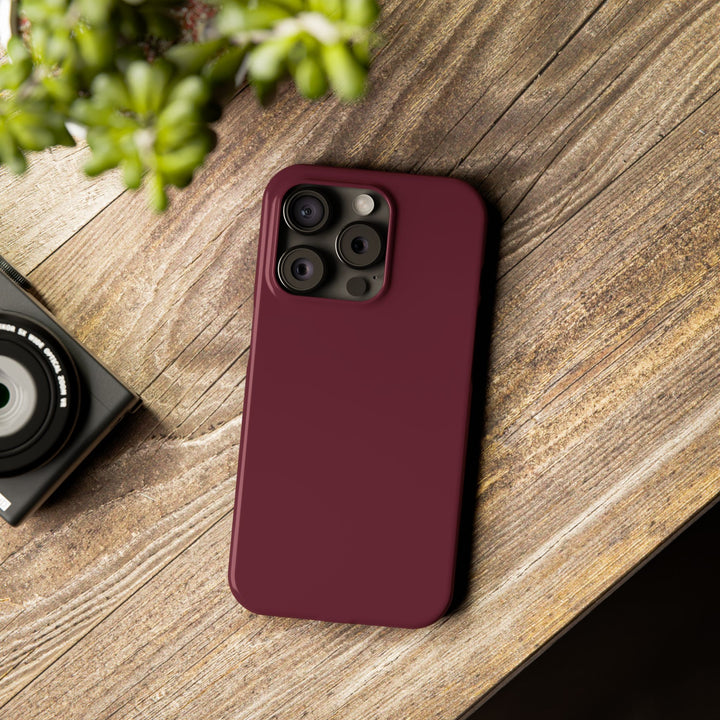 Slim Burgundy Maroon Gift for Her Aesthetic Cute Phone Case for Iphone 16 - | iPhone 15 Pro Max Case | iPhone 14 Case 13 12 11 10 9 8 7 - Studio40ParkLane