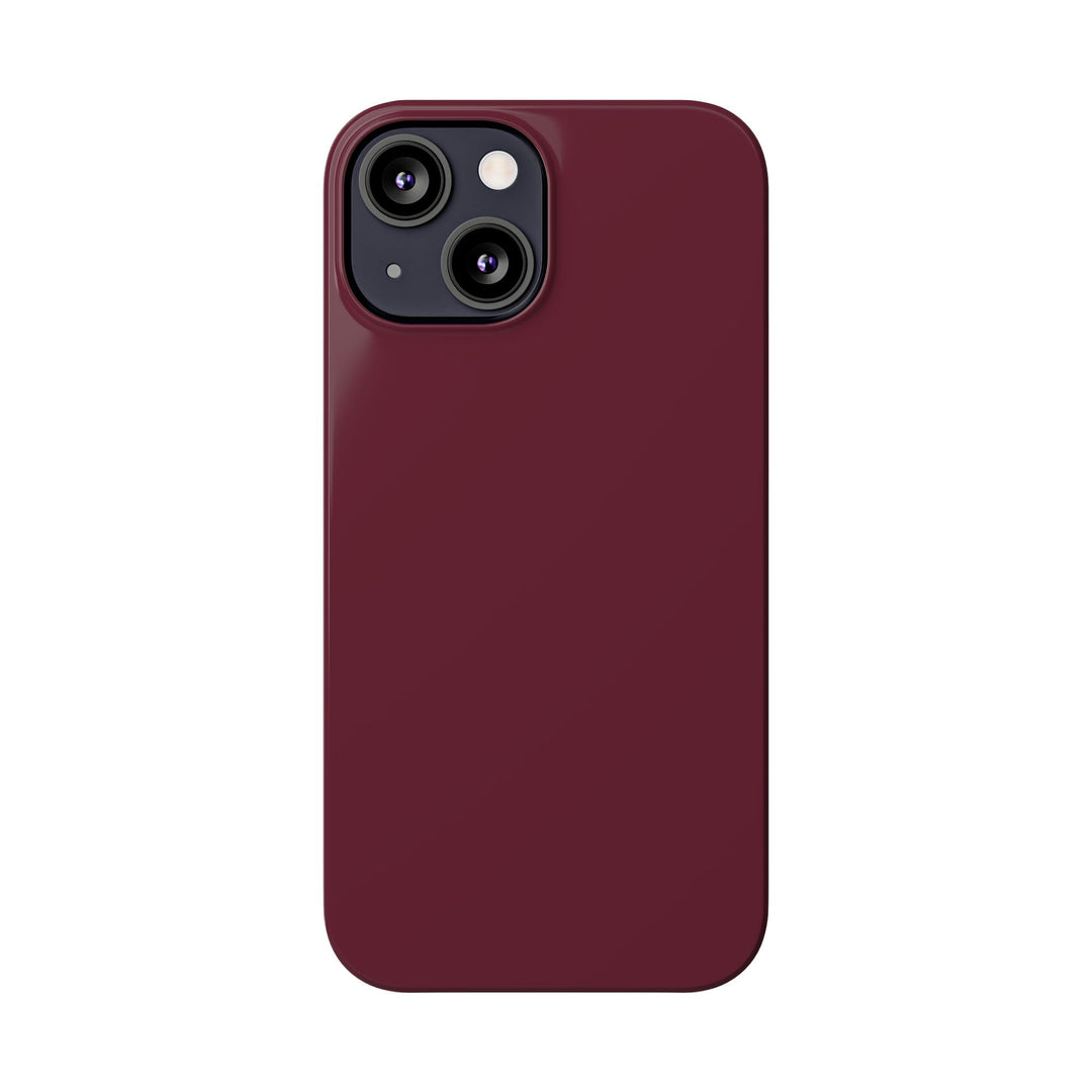 Slim Burgundy Maroon Gift for Her Aesthetic Cute Phone Case for Iphone 16 - | iPhone 15 Pro Max Case | iPhone 14 Case 13 12 11 10 9 8 7 - Studio40ParkLane
