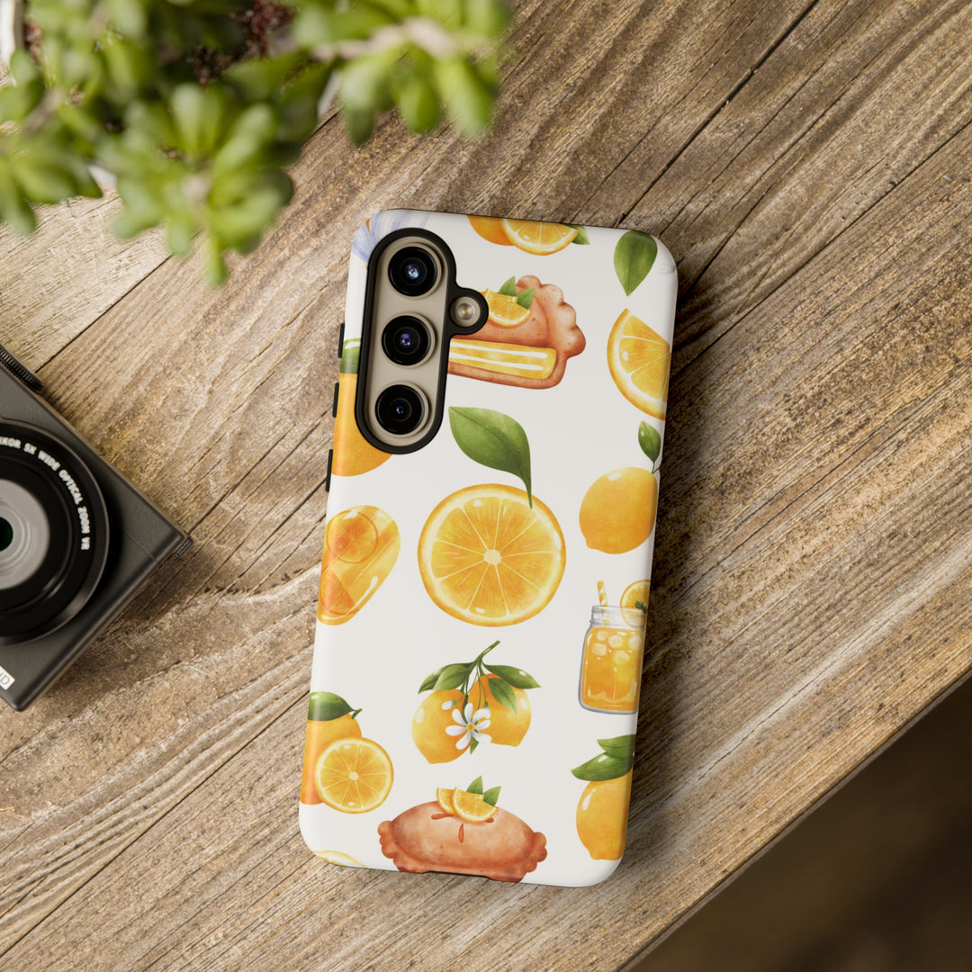 Cute Samsung Phone Case | Aesthetic Samsung Phone Case | Galaxy S23, S22, S21, S20 | Summer Fruit Lemons, Protective Phone Case - Studio40ParkLane