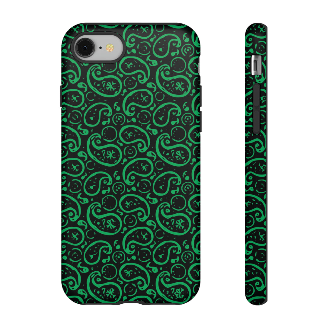 Cute IPhone Case | iPhone 15 Case | iPhone 15 Pro Max Case, Iphone 14 Case, Iphone 14 Pro Max Case IPhone Case for Art Lovers, Paisley Green - Studio40ParkLane