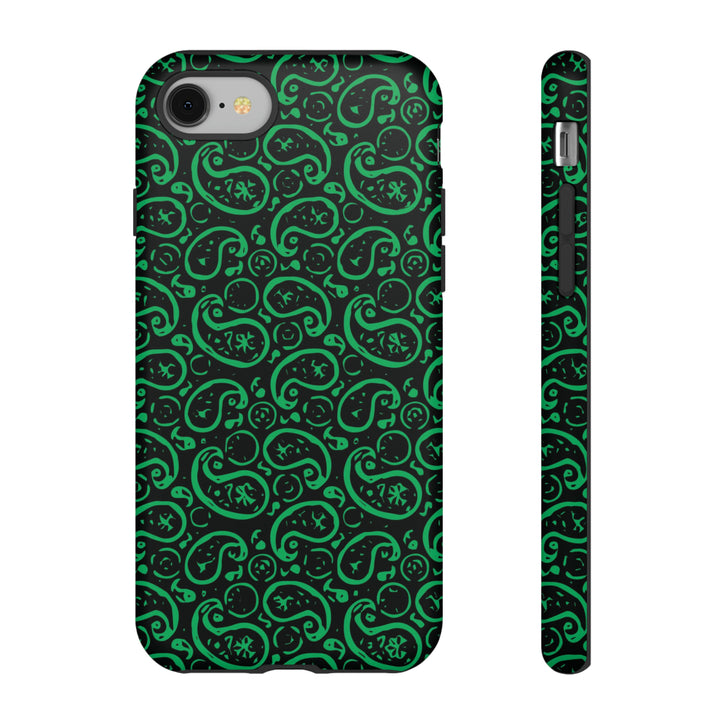 Cute IPhone Case | iPhone 15 Case | iPhone 15 Pro Max Case, Iphone 14 Case, Iphone 14 Pro Max Case IPhone Case for Art Lovers, Paisley Green - Studio40ParkLane