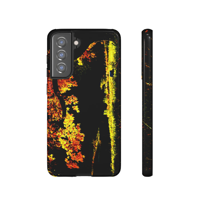 Cute Samsung Phone Case | Aesthetic Samsung Phone Case | Fall Leaves North Bridge | Galaxy S23, S22, S21, S20 | Luxury Double Layer | Cool - Studio40ParkLane