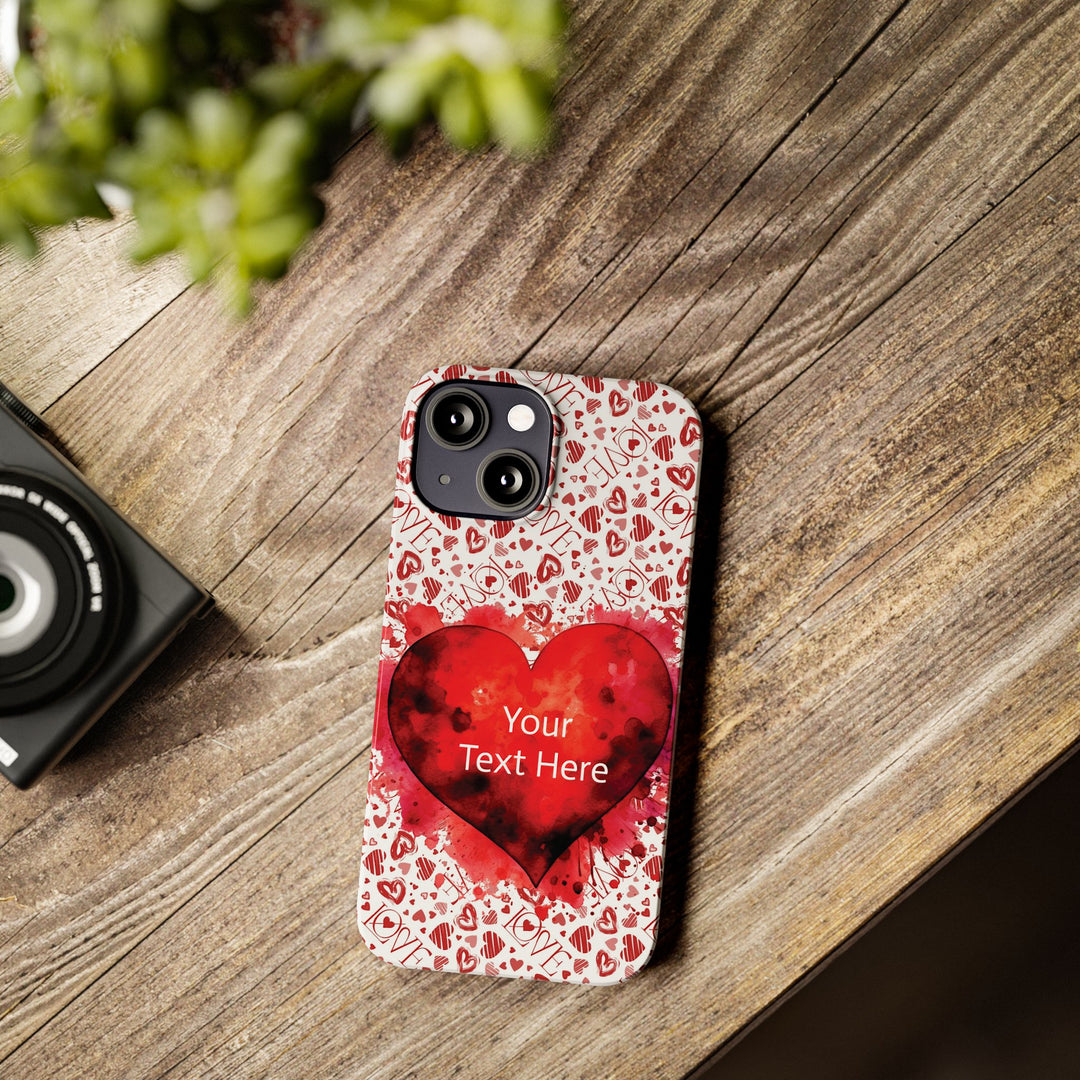 Slim Cute Phone Cases for Iphone - | iPhone 15 Case | iPhone 15 Pro Max Case, Iphone 14 Case, Iphone 14 Pro Max, Iphone 13, Valentine Hearts Love - Studio40ParkLane