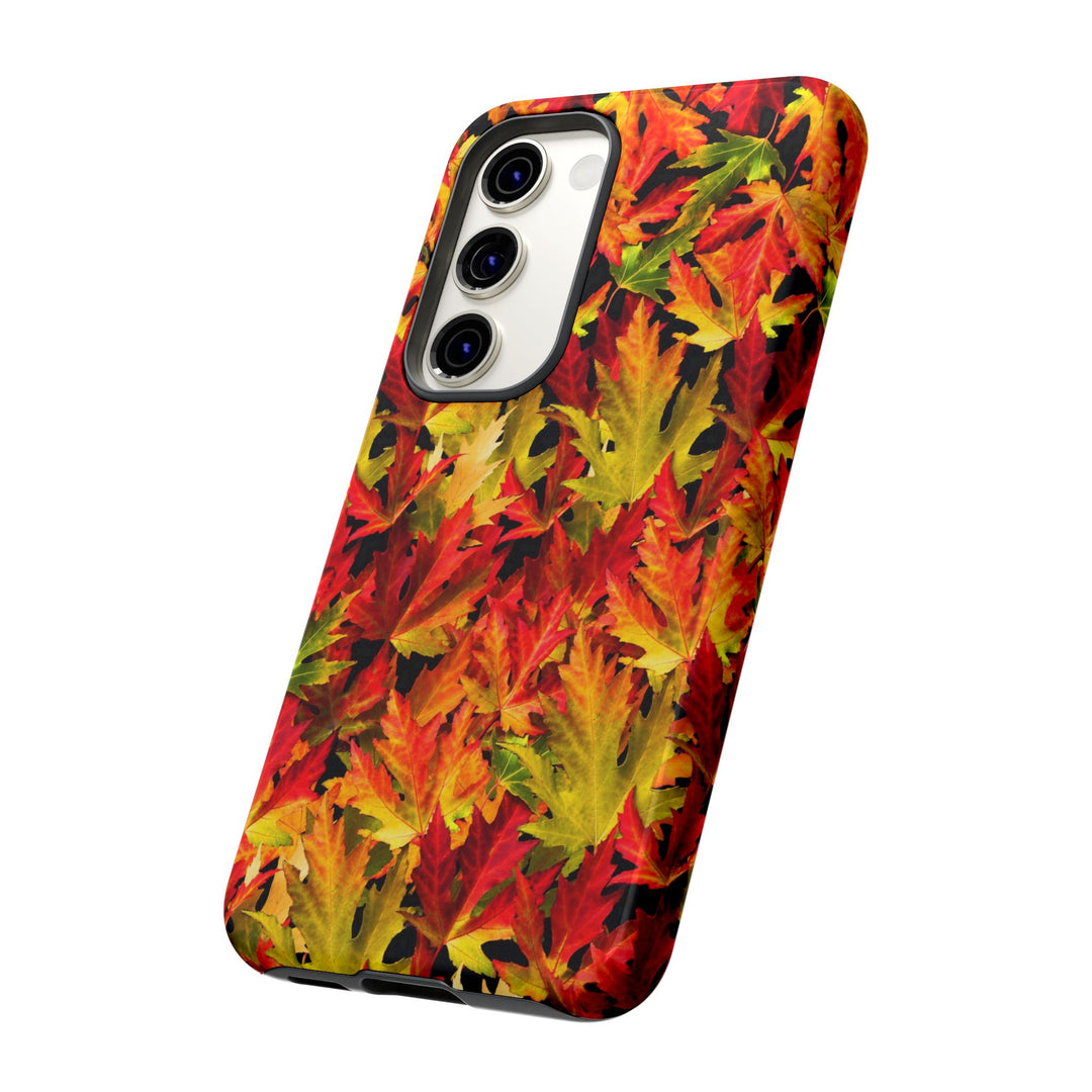 Fall Leaves Impact Resistant, Cute Phone Cases for Samsung S24, S23, S22, S21, IPhone 15 pro Iphone 14 pro Iphone 13 IPhone 12 Iphone 11 - Studio40ParkLane