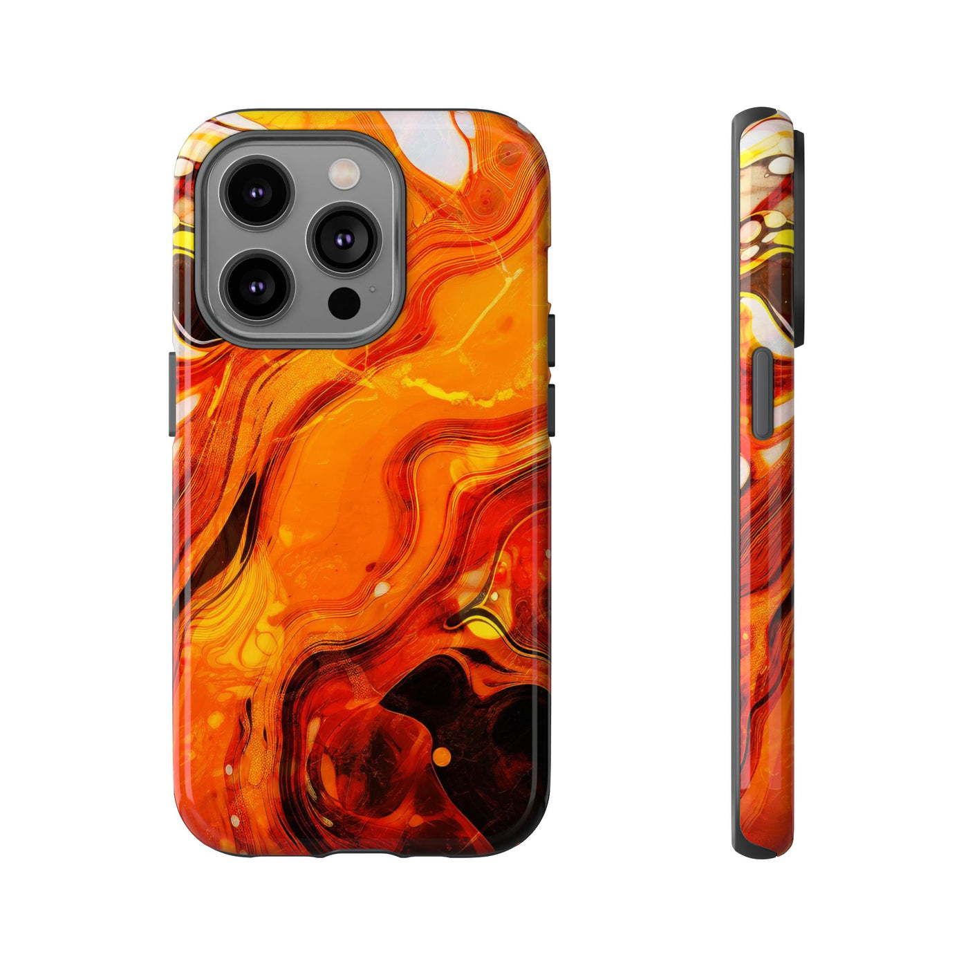 Impact Resistant, Fall Colors Marble, Cute Phone Cases for Samsung S24, S23, S22, S21, IPhone 15 pro Iphone 14 pro Iphone 13 IPhone 12 Iphone 11