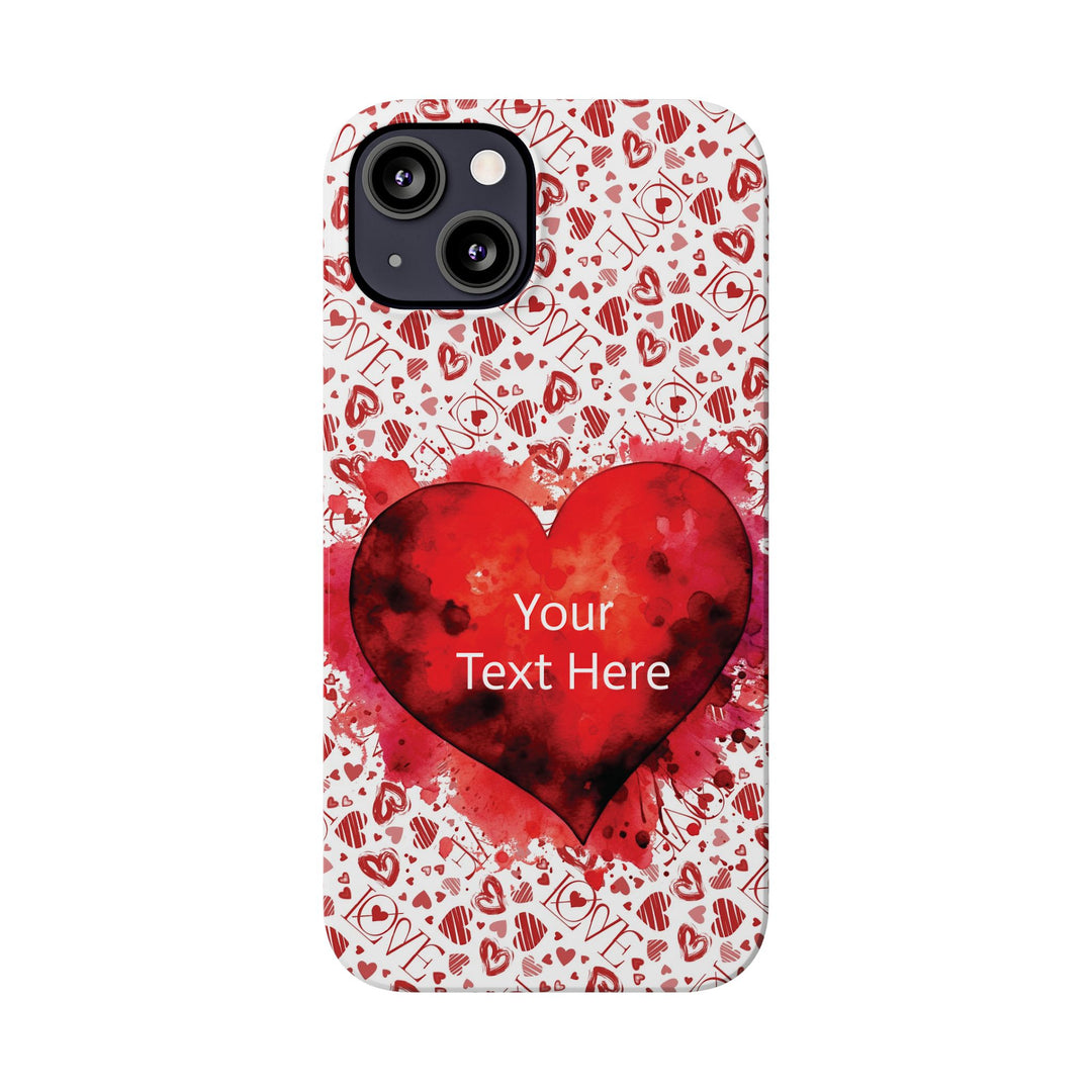 Slim Cute Phone Cases for Iphone - | iPhone 15 Case | iPhone 15 Pro Max Case, Iphone 14 Case, Iphone 14 Pro Max, Iphone 13, Valentine Hearts Love - Studio40ParkLane