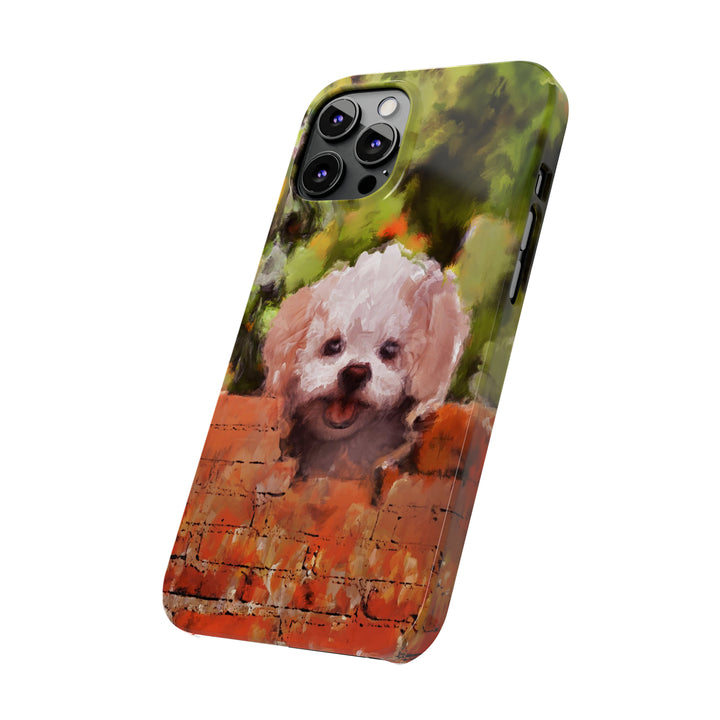Slim Cute Phone Cases for Iphone - | iPhone 15 Case | iPhone 15 Pro Max Case, Iphone 14 Case, Iphone 14 Pro Max, Iphone 13, Bichon Frise Dog - Studio40ParkLane
