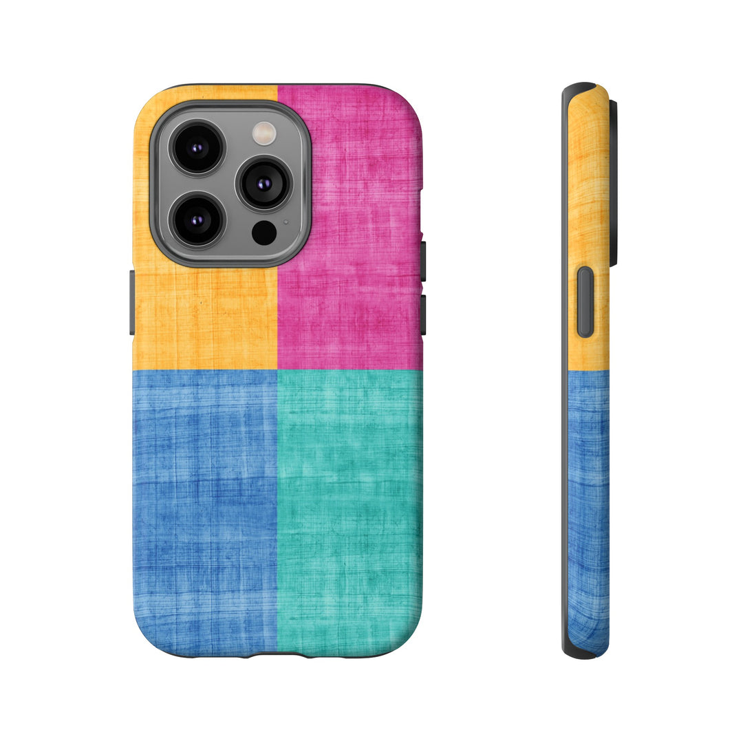 Impact Resistant, Colored Shapes, Cute Phone Cases for Samsung S24, S23, S22, S21, IPhone 15 pro Iphone 14 pro Iphone 13 IPhone 12 Iphone 11 - Studio40ParkLane