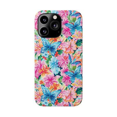 Slim Butterflies Flowers Gift for Her Cute Phone Cases for Iphone 16 Pro Max | iPhone 15 Case | iPhone 15 Pro Max Case, Iphone 14, 13, 12, 11, 10, 8, 7