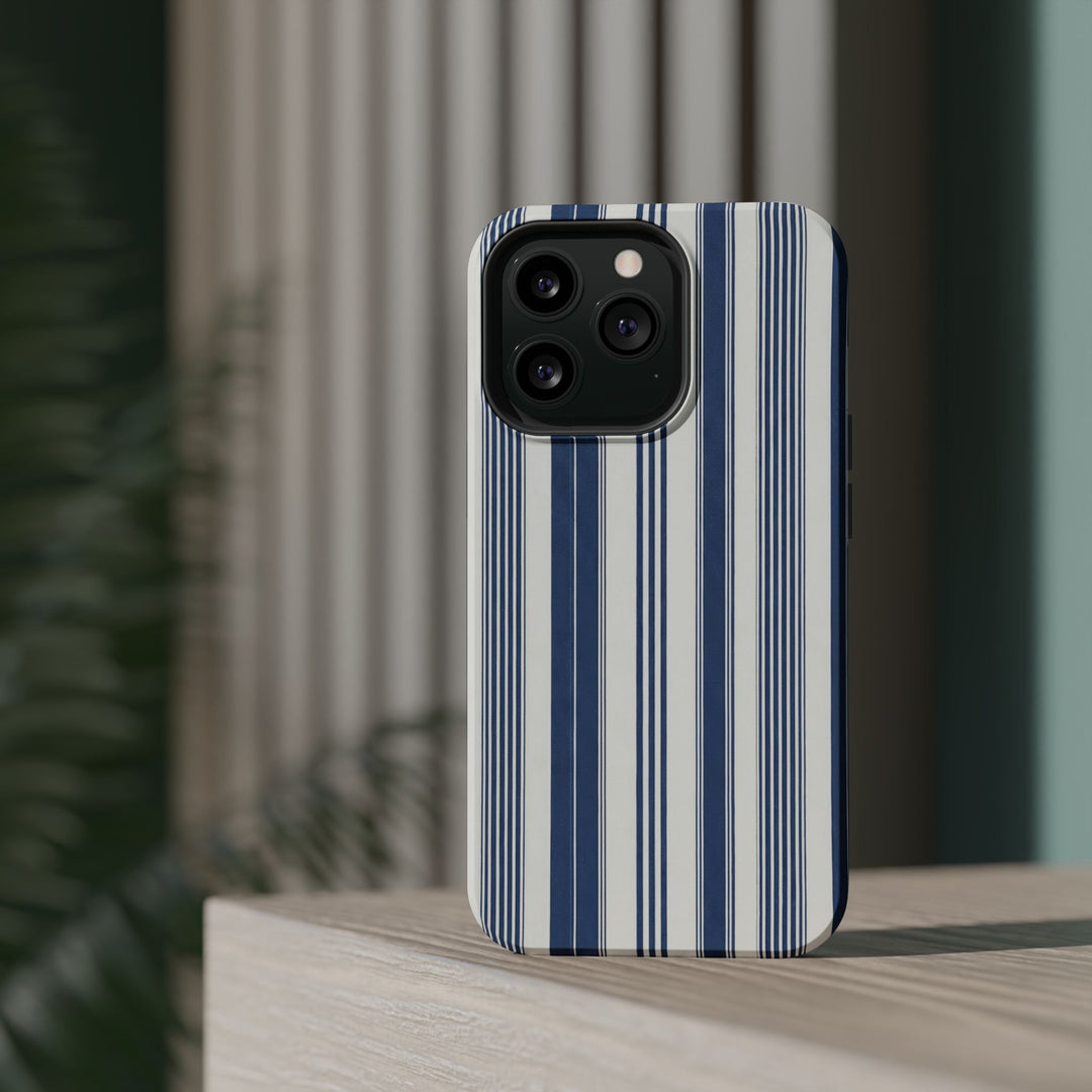 MagSafe Cute Phone Case, Coastal Striped Phone Case for iPhone 17 16 15 14 13 12 Pro Max, Samsung S26 S25 S24 Ultra case - Studio40ParkLane