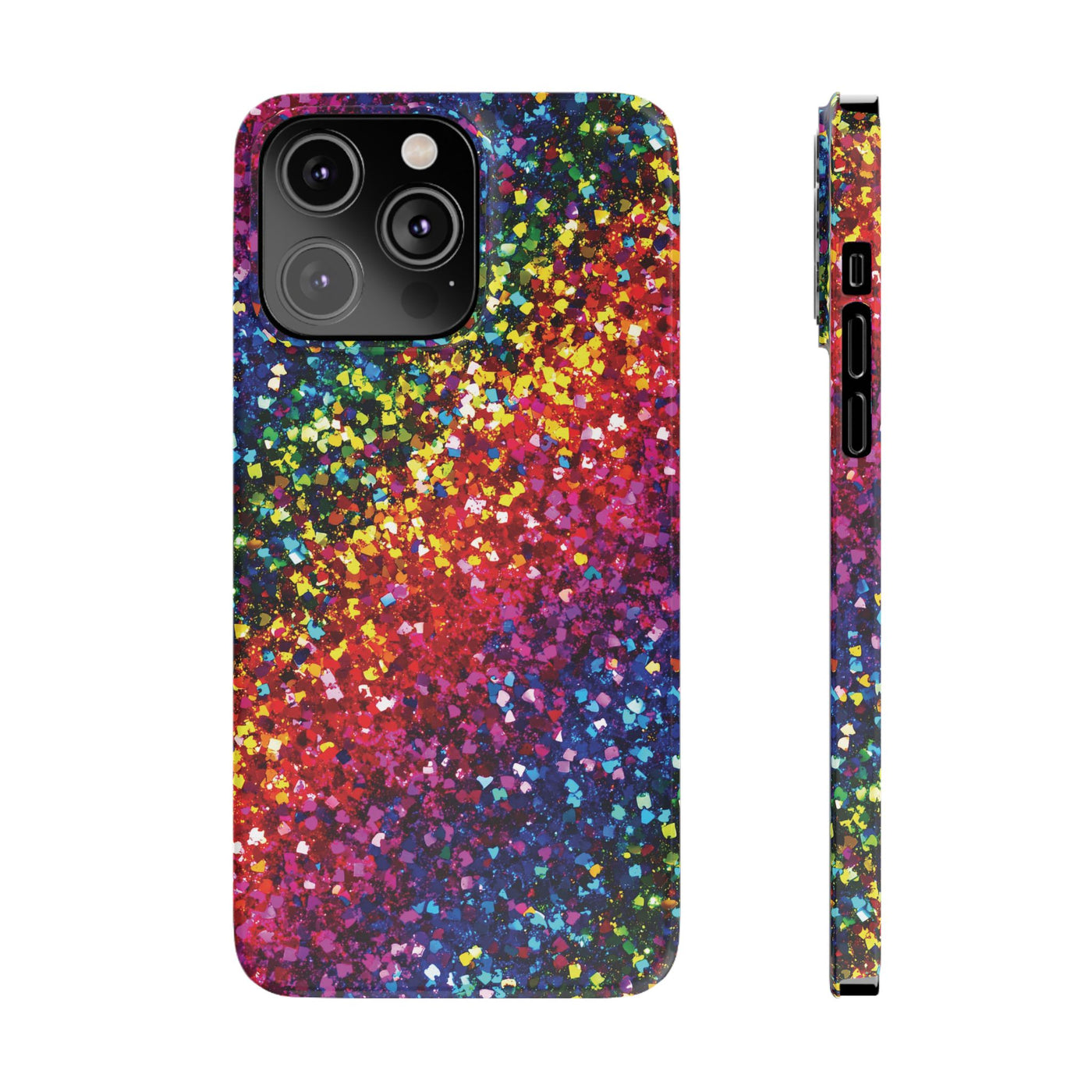 Slim Non-Glitter Muted Color Faux Play on Glitter Effect Gift for Her Cute Phone Cases for Iphone 16 Pro Max | iPhone 15 Case | iPhone 15 Pro Max Case, Iphone 14, Iphone 14 Pro Max, Iphone 13 12 11 8 7