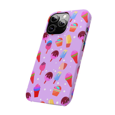 Slim Cute Phone Cases for Iphone - | iPhone 15 Case | iPhone 15 Pro Max Case, Iphone 14 Case, Iphone 14 Pro Max, Iphone 13, Summer Ice-cream Pink