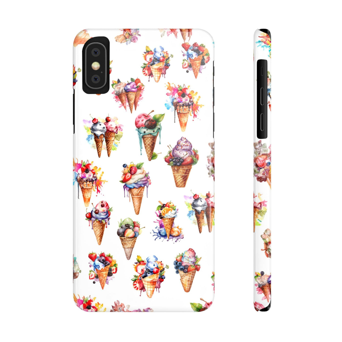 Slim Summer Ice Cream Slim Cute Phone Cases for Iphone  | iPhone 15 Case | iPhone 15 Pro Max Case, Iphone 14, Iphone 14 Pro Max, Iphone 13